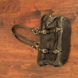 Coach Gallery Lunch tote bag Leather purse Handbag black